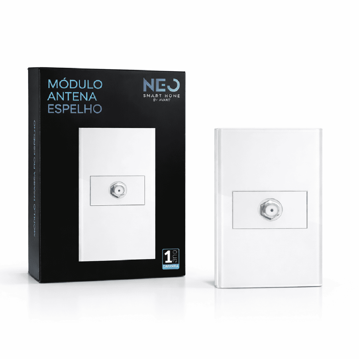 Modulo Antena Espelho 4X2 Branco Neo - NEO Avant