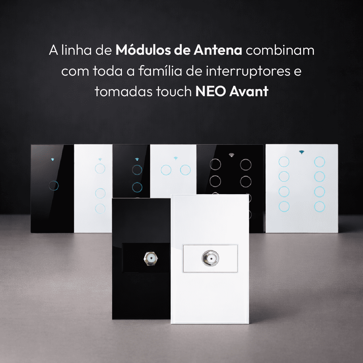 Modulo Antena Espelho 4X2 Branco Neo - NEO Avant