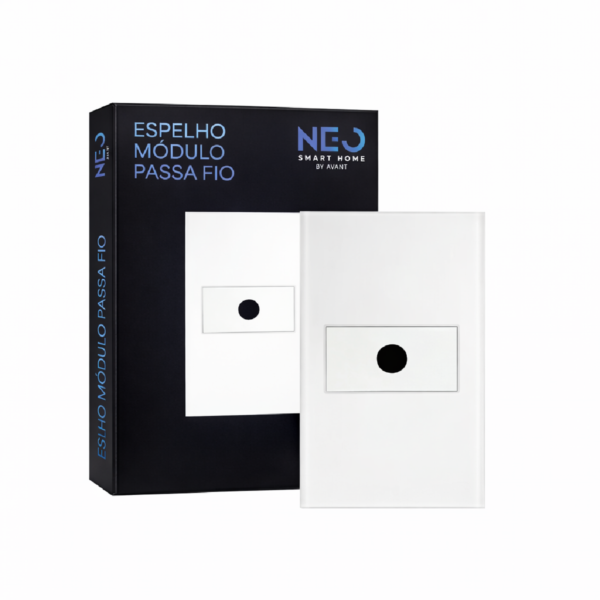 Modulo Passa Fio Espelho 4X2 Branco Neo