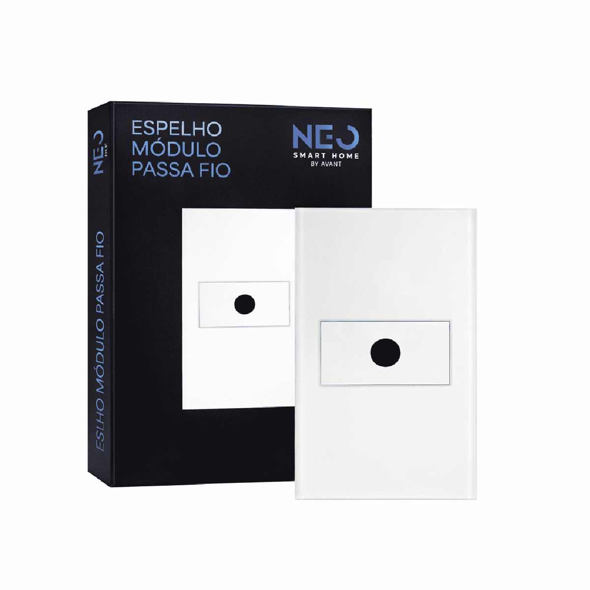 Modulo Passa Fio Espelho 4X2 Branco Neo - NEO Avant
