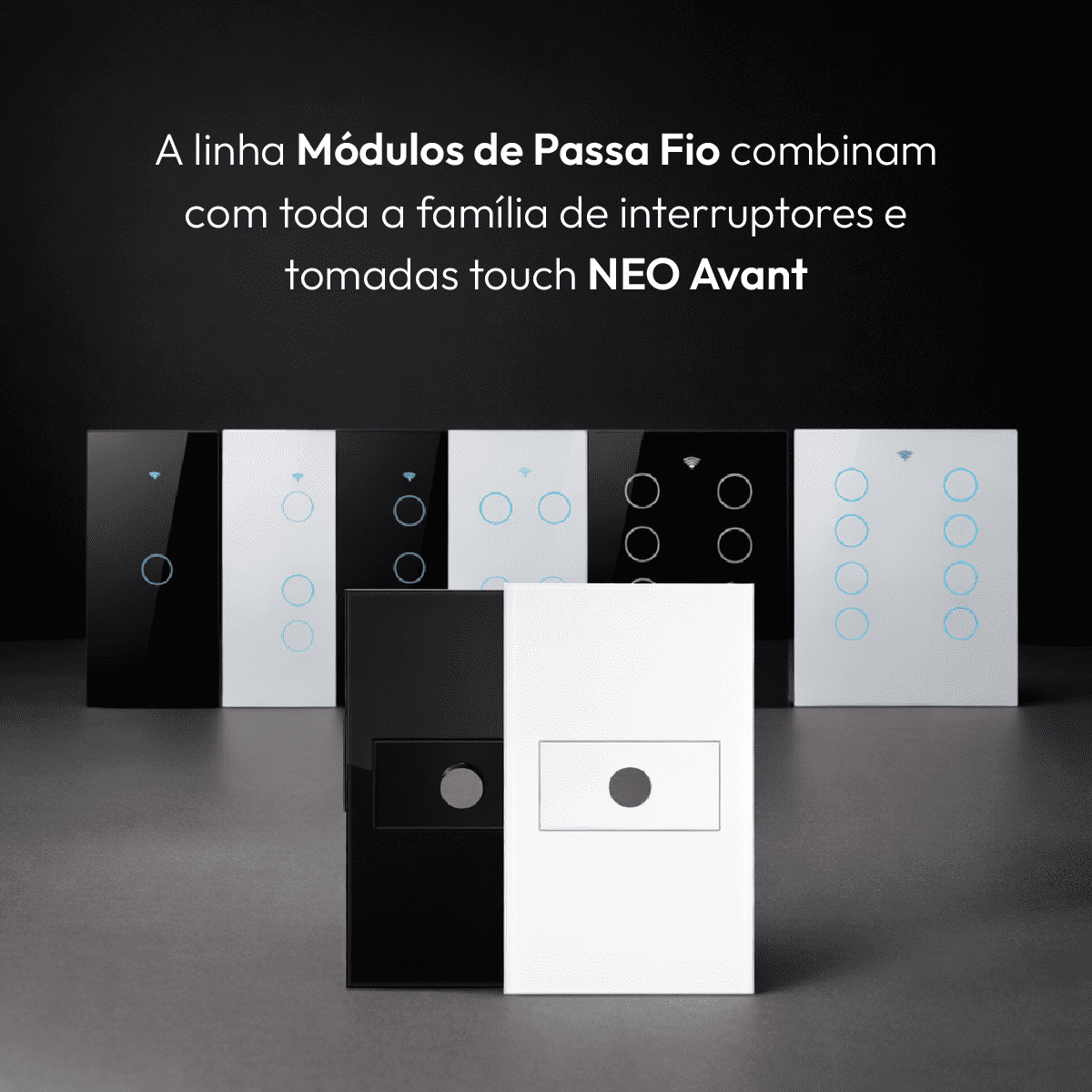 Modulo Passa Fio Espelho 4X2 Branco Neo - NEO Avant