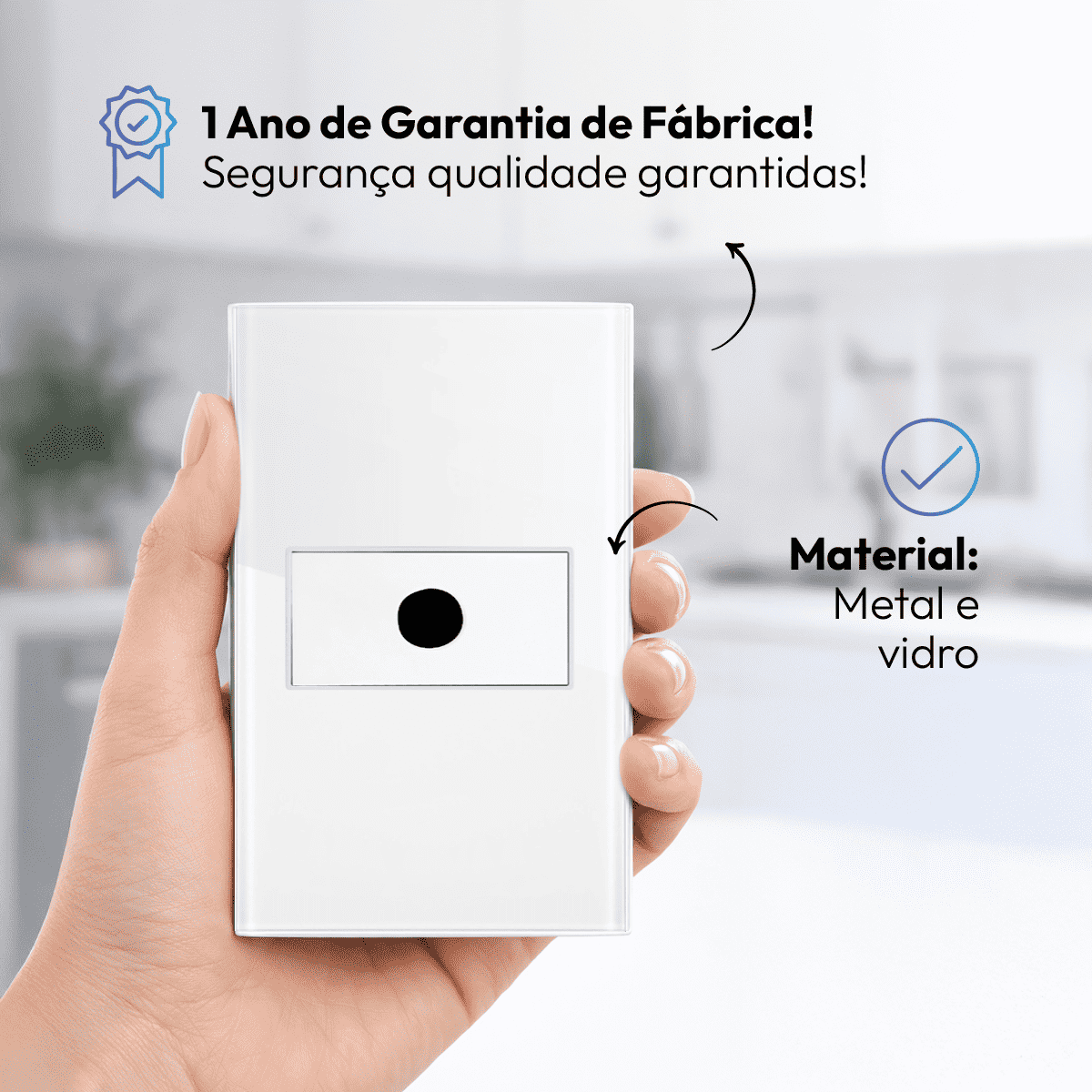 Modulo Passa Fio Espelho 4X2 Branco Neo - NEO Avant