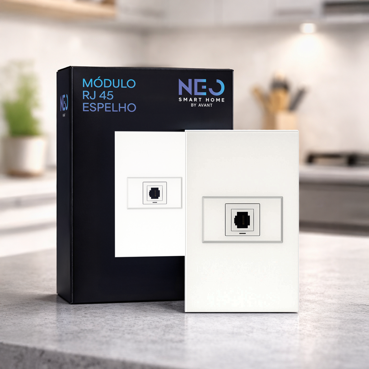 Modulo RJ45 Espelho 4X2 Branco Neo Avant