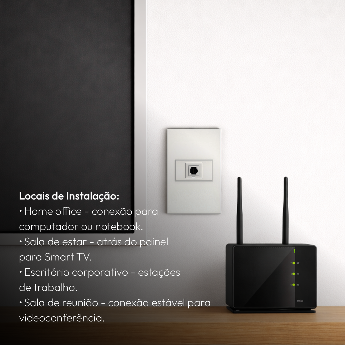 Modulo RJ45 Espelho 4X2 Branco Neo Avant
