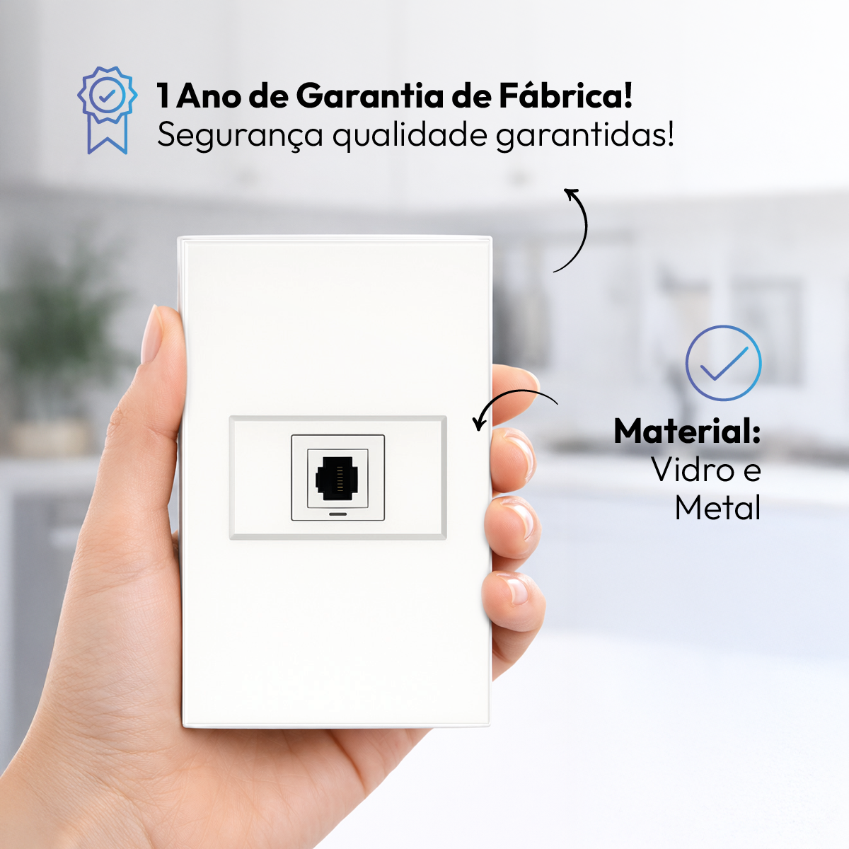 Modulo RJ45 Espelho 4X2 Branco Neo Avant