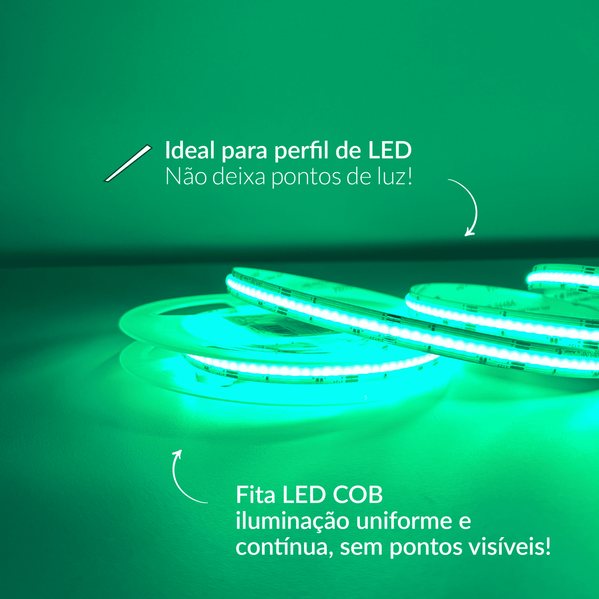 Fita Led 5m Cob 15w RGB Colorido 1350lm 12v Alut - NEO Avant