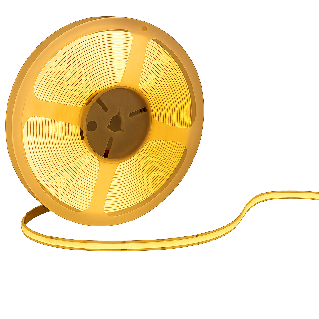 Fita Led 5m Cob 8w 2700k Branco Quente 720lm 12v Alut