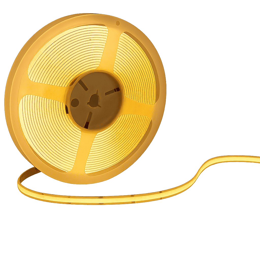 Fita Led 5m Cob 8w 2700k Branco Quente 720lm 12v Alut