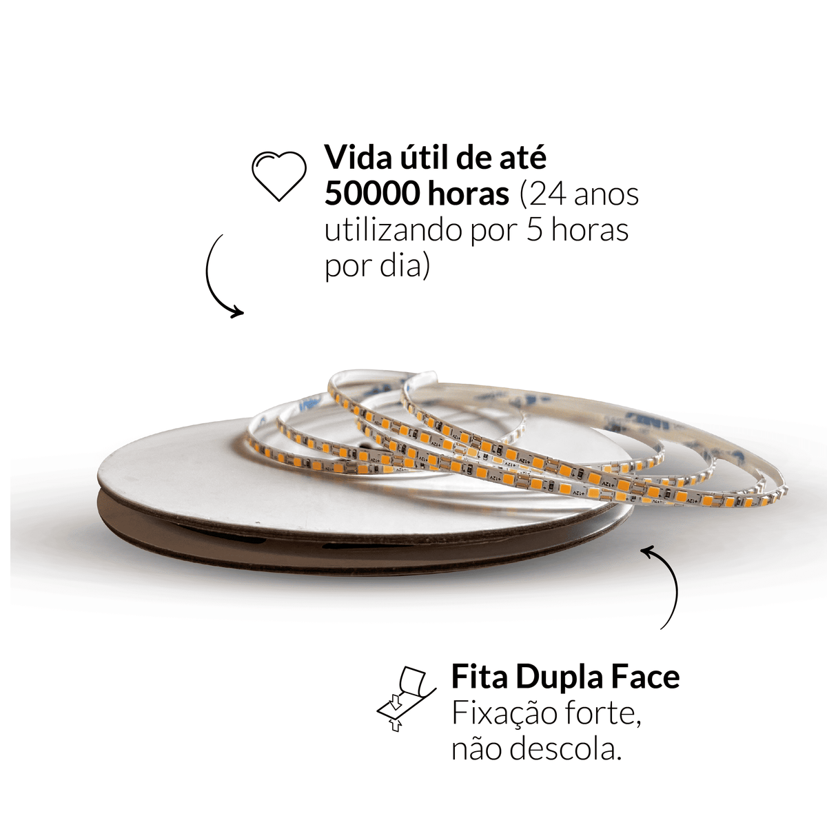 Fita Led Celeste Slim 5m 8w 6500k Branco Frio 960lm 12v Alut - NEO Avant