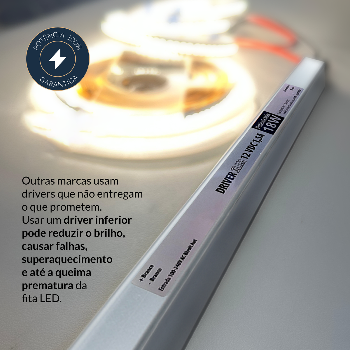 Fonte driver Slim 18w 1.5a Bivolt Alut - NEO Avant