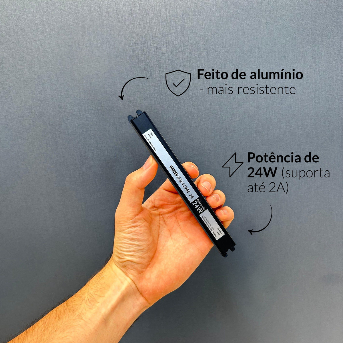 Fonte driver Slim 24w 2a Bivolt Alut - NEO Avant