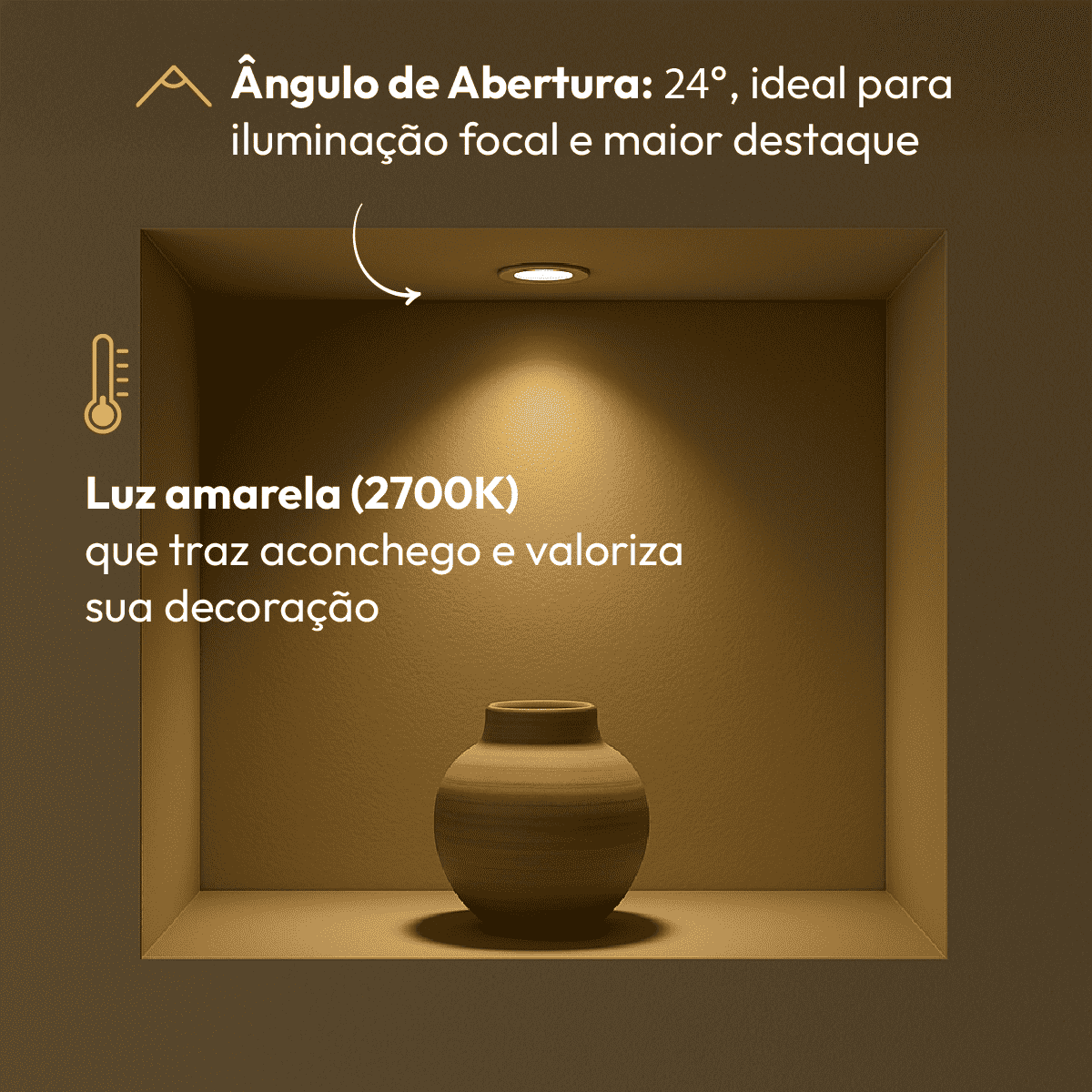 Lâmpada Led Ar111 12w 2700k Branco Quente GU10 Bivolt Branco Alut - NEO Avant