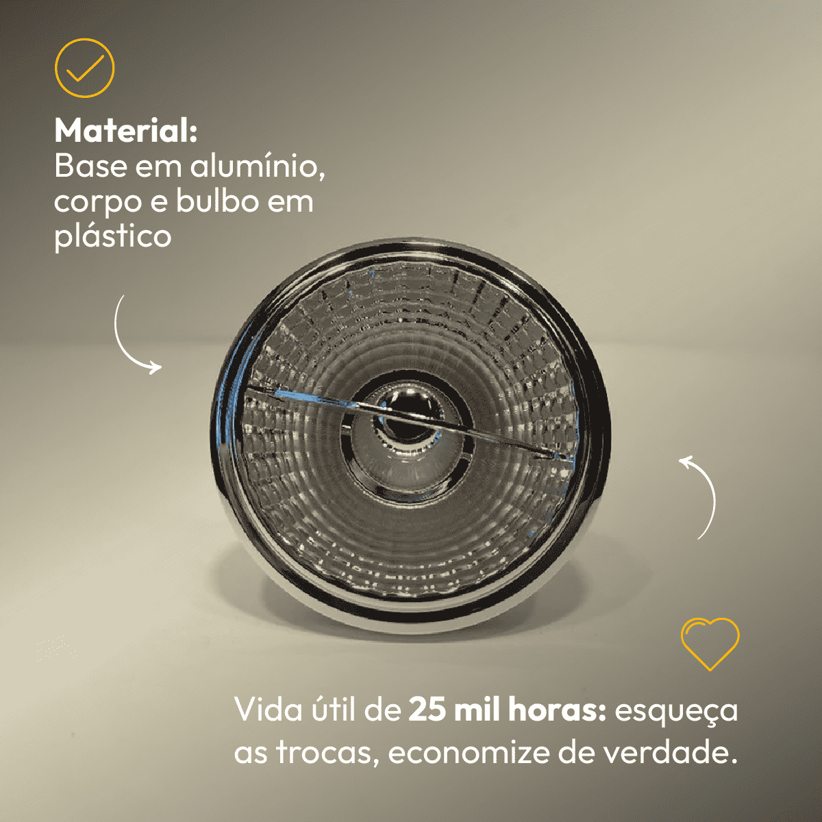 Lâmpada Led Ar111 12w 2700k Branco Quente GU10 Bivolt Branco Alut - NEO Avant