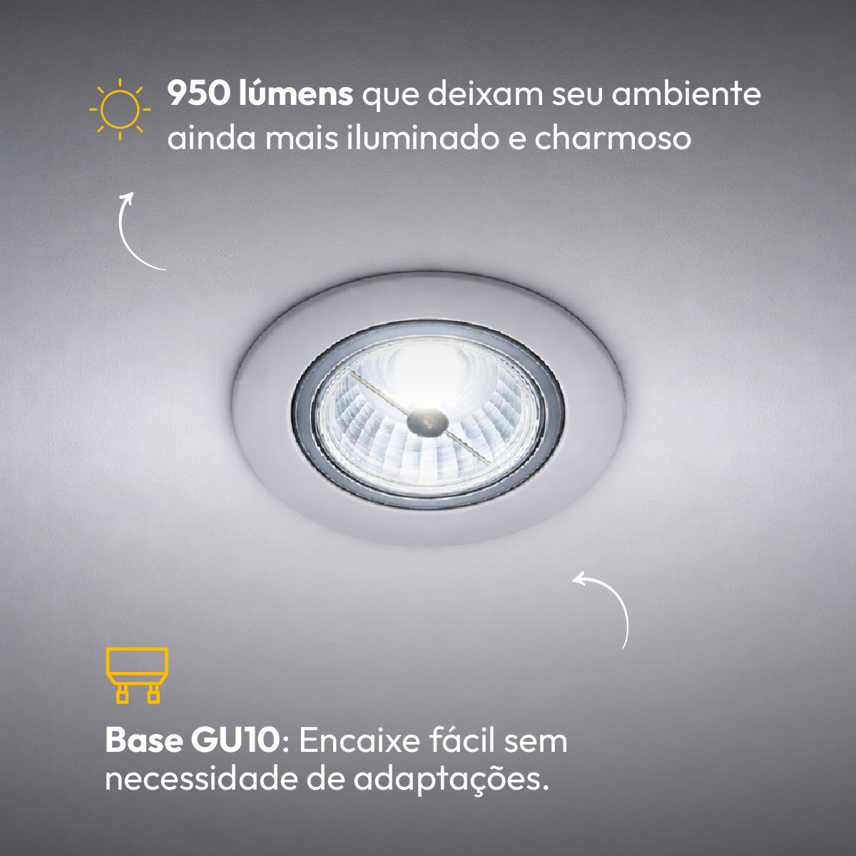 Lâmpada Led Ar111 12w 4000k Branco Neutro Bivolt Gu10 Branco Alut