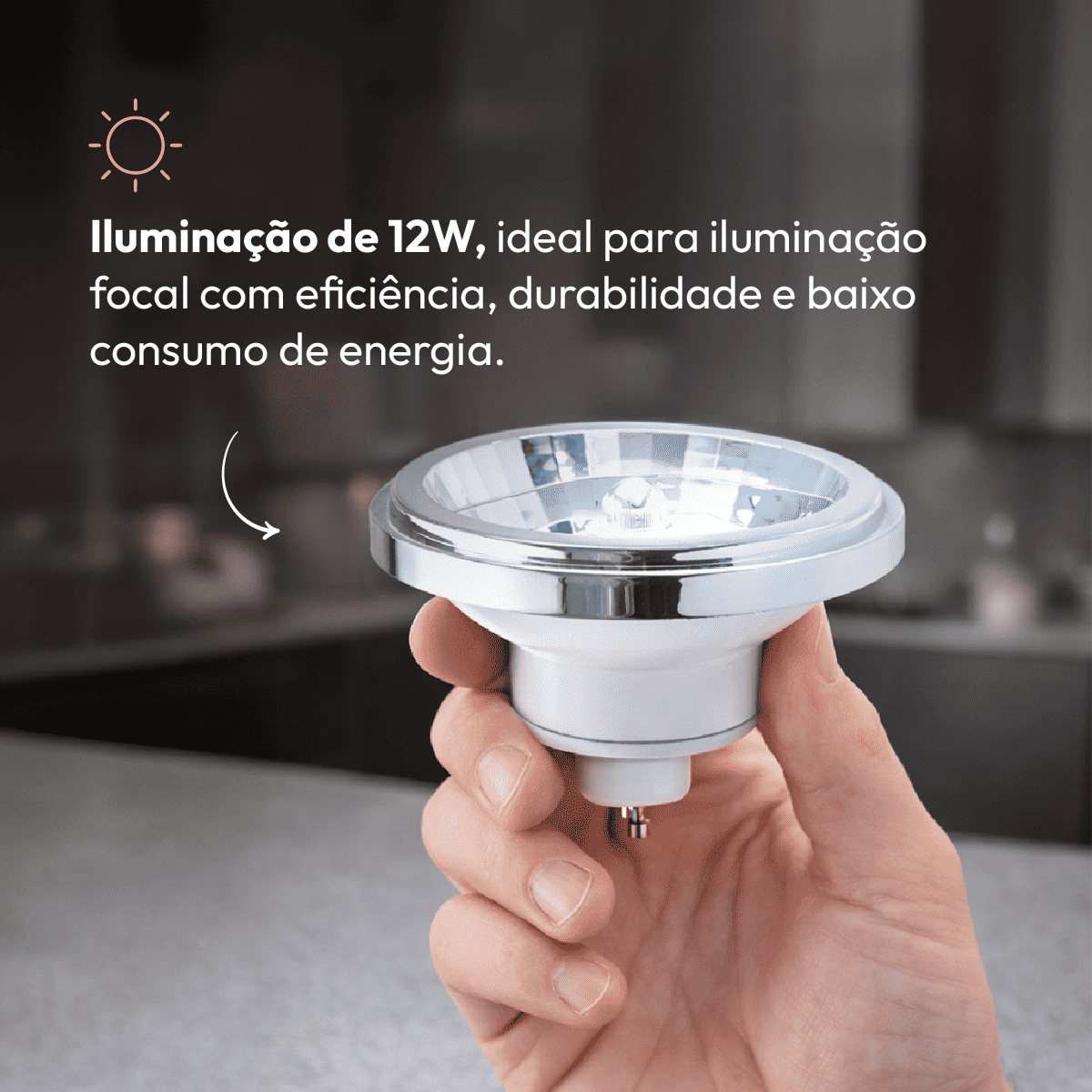 Lâmpada Led Ar111 12w 6500k Branco Frio GU10 Bivolt Branco Alut - NEO Avant