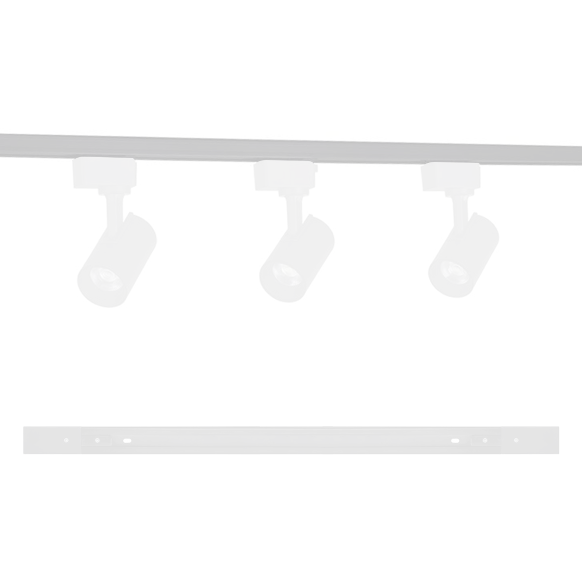 Trilho Eletrificado Click 1 Metro T1 Branco Alut