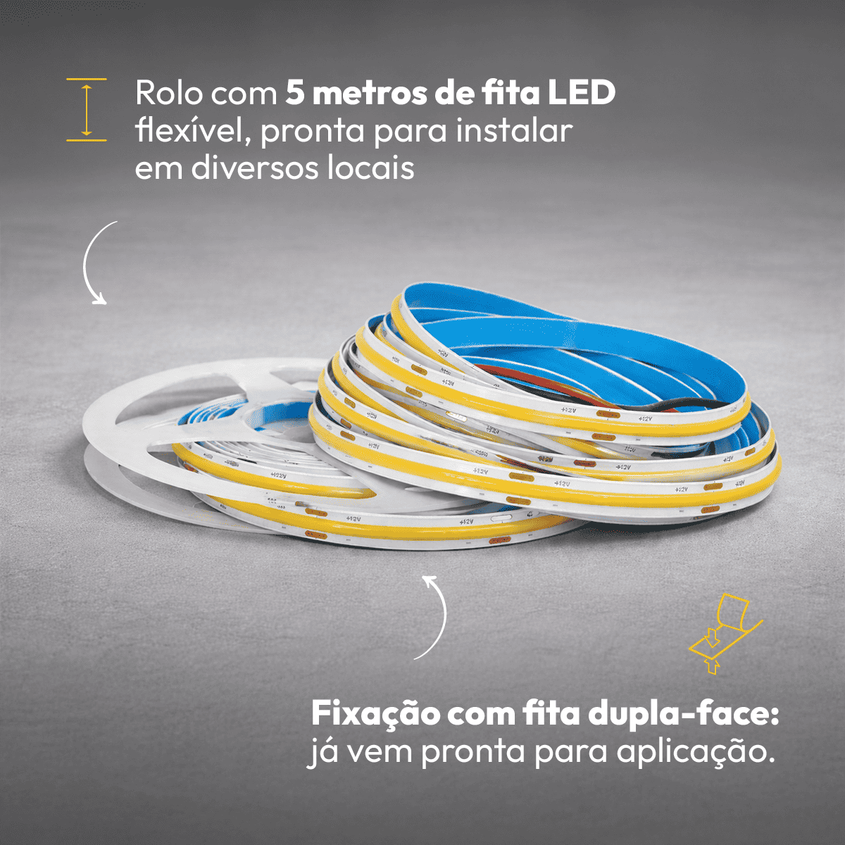 Fita Led 5M Audace Cob 15w 4000k Branco Neutro 12v Alut By Avant - NEO Avant