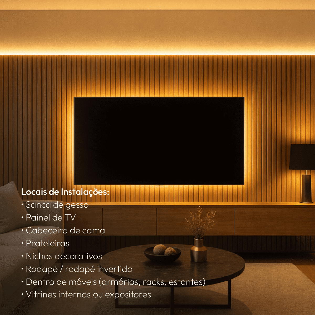Fita Led 5M Audace Cob 15w 3000k Branco Quente 12v Alut By Avant - NEO Avant
