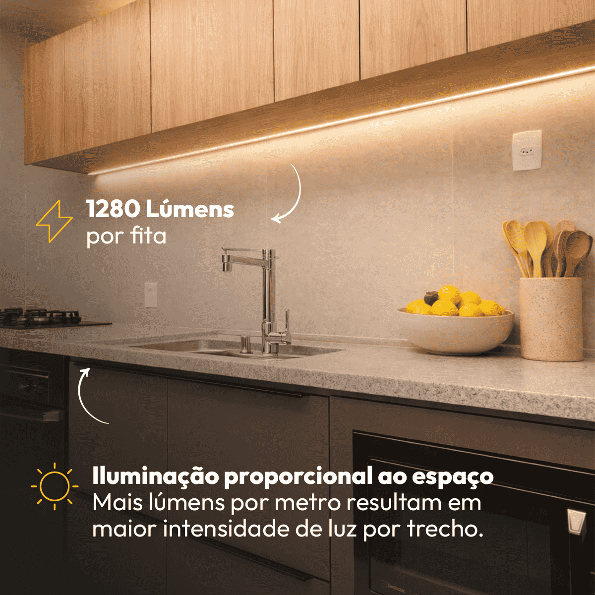 5m Fita Led Allure Smd 10w 3000k Branco Quente 12v Alut - NEO Avant