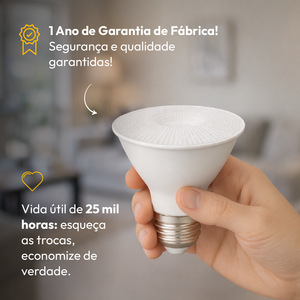 Lâmpada Led Par30 11w 4000k Branco Neutro E27 Bivolt Alut
