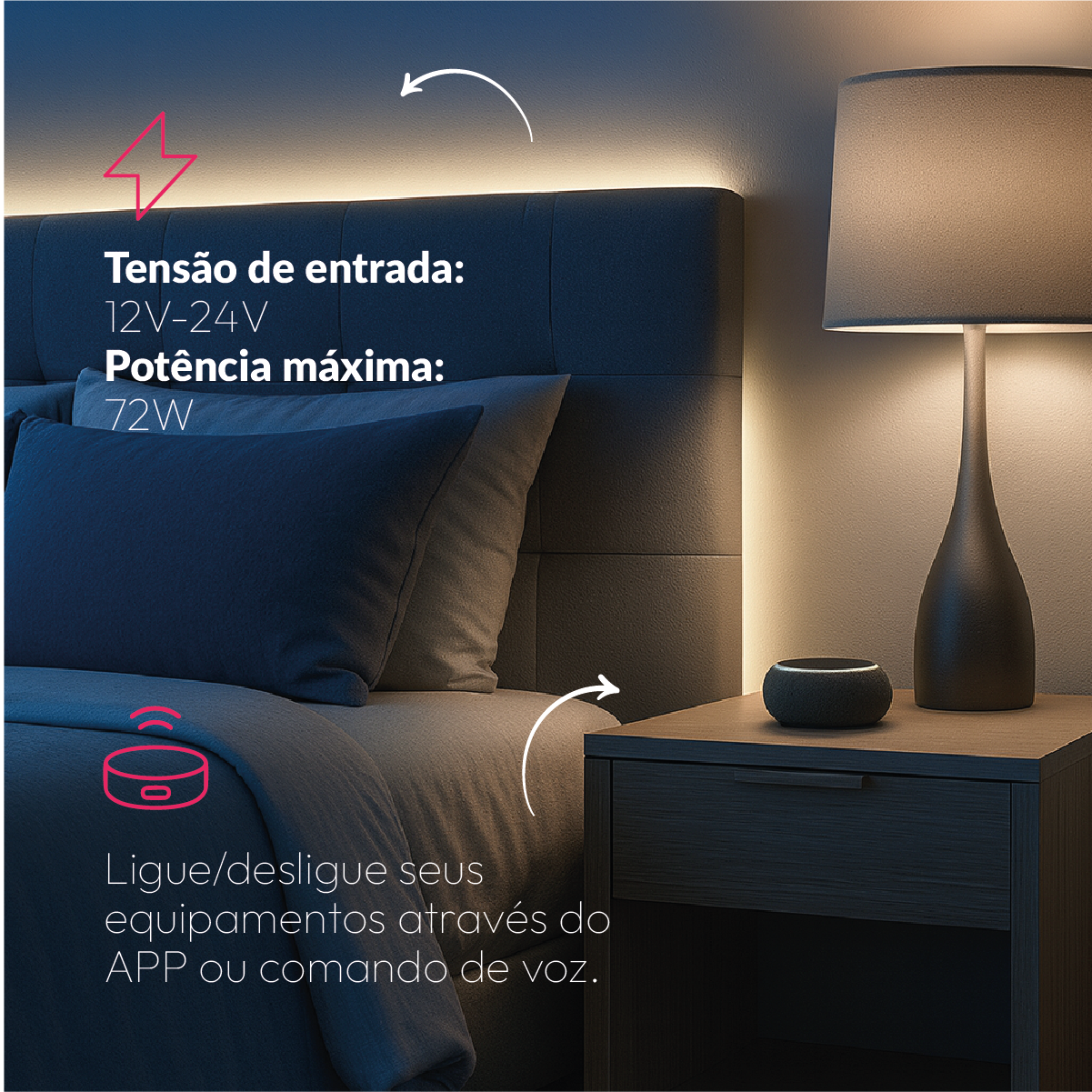 Controlador de Fita Led Inteligente Zigbee Branco Quente/Frio Neo