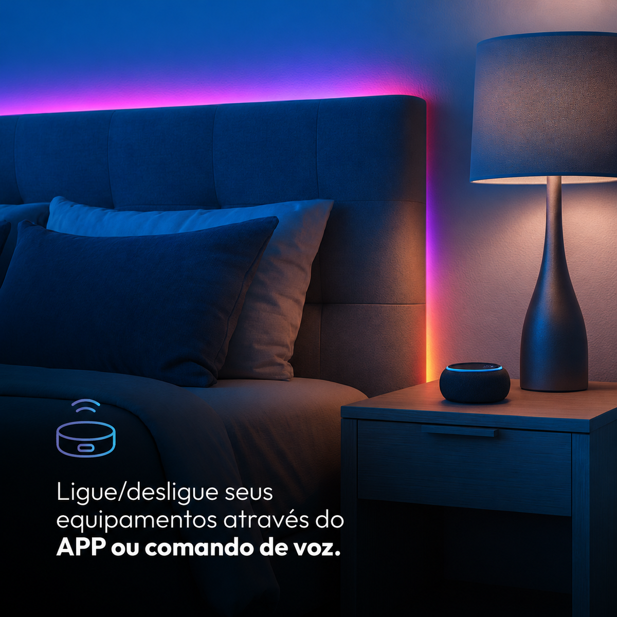 Fita Led Inteligente Zigbee 10w 5 Metros Branco Quente/Frio RGB Colorido 12v Neo