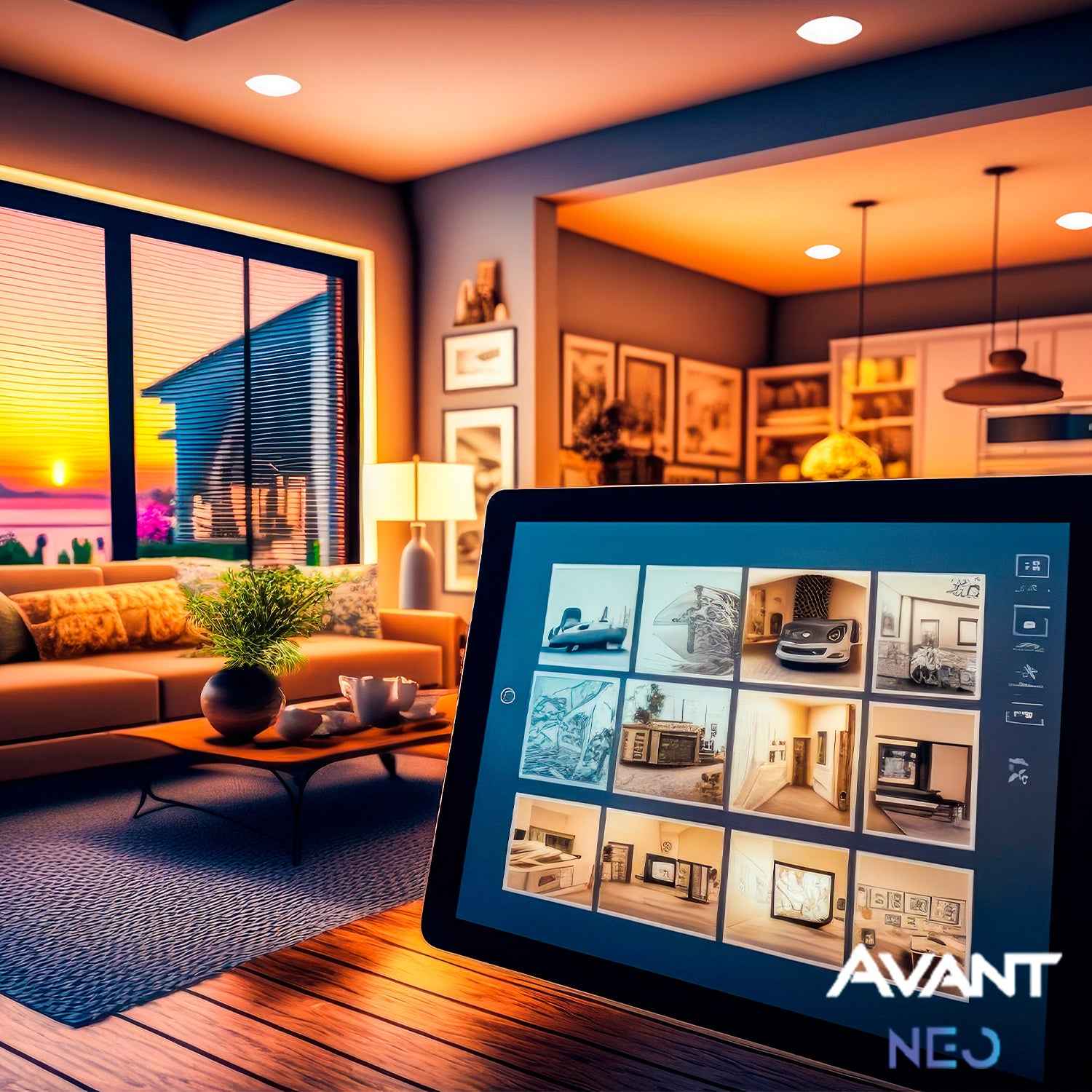 Painel LED Plafon Inteligente de Sobrepor Redondo 24W Dimerizável 30cm Bivolt Avant Neo