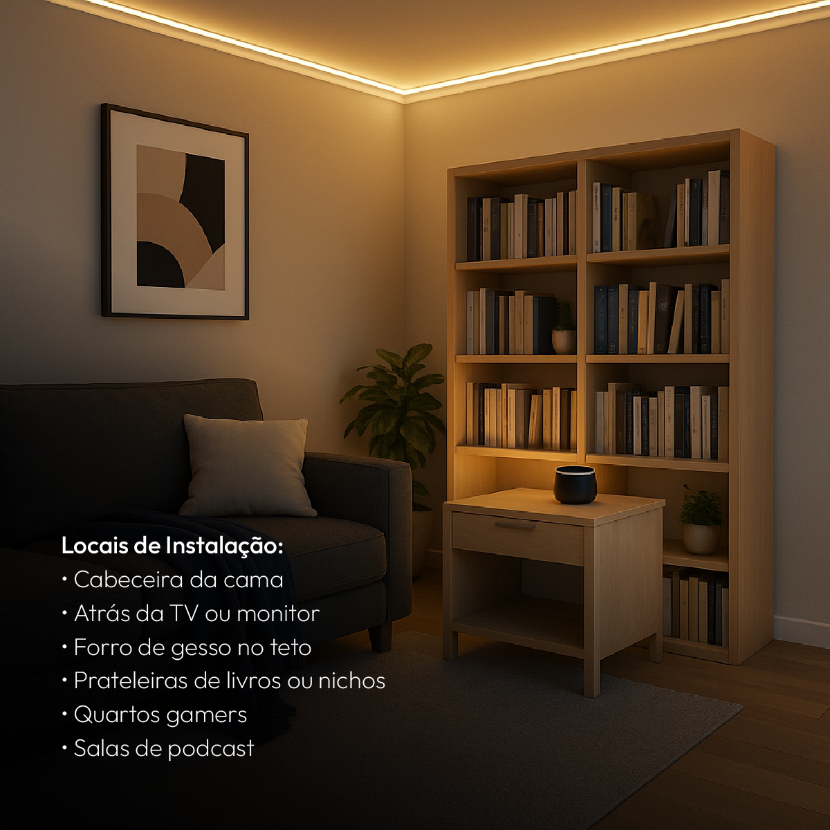 Fita Led Inteligente Wifi de 5W Dimerizável 5 Metros Neo