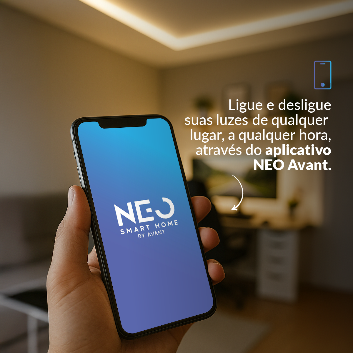 Fita Led Inteligente Wifi de 5W Dimerizável 5 Metros Ip20 Avant Neo