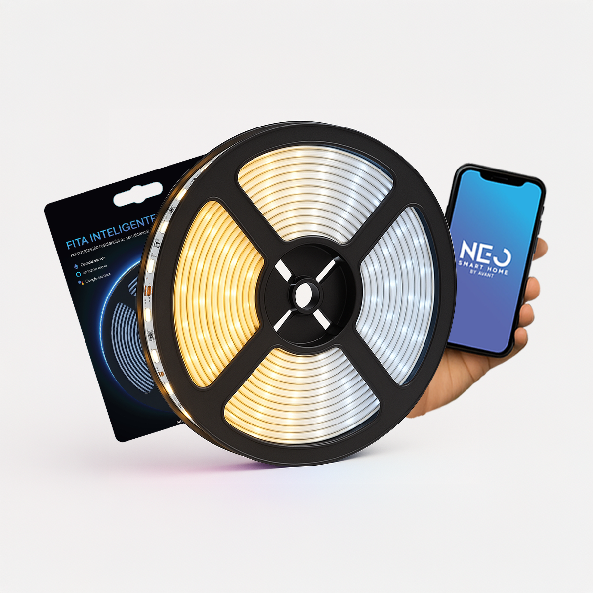 Fita Led Inteligente Wifi de 5W Dimerizável 5 Metros Ip20 Avant Neo