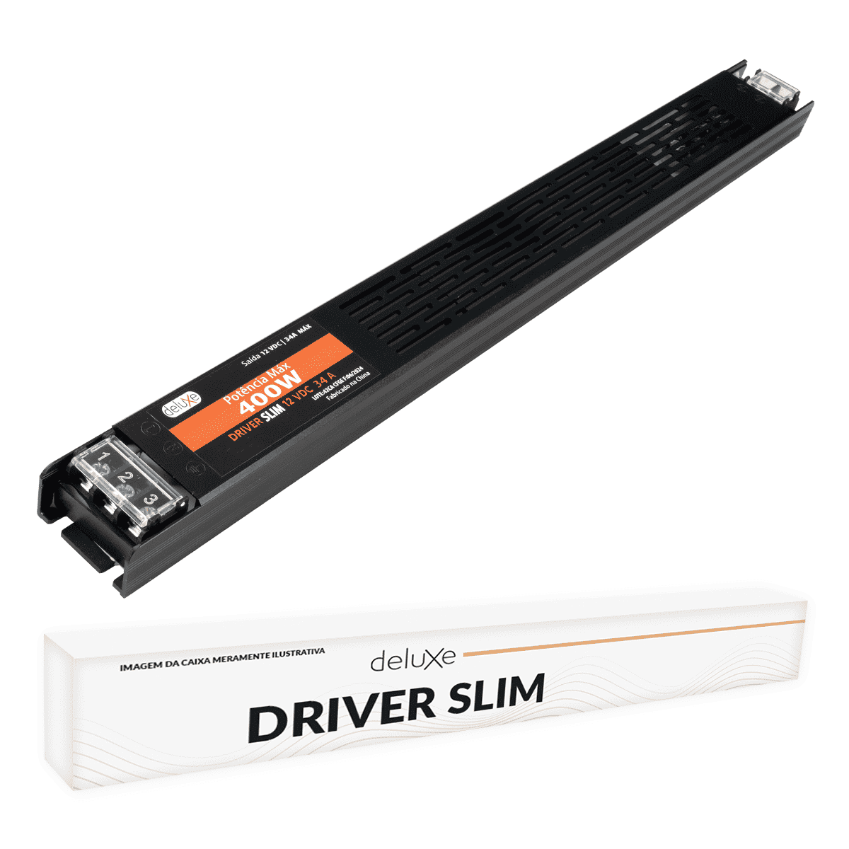 Fonte driver Slim 400w 34a 12v 220v Deluxe By Avant - NEO Avant