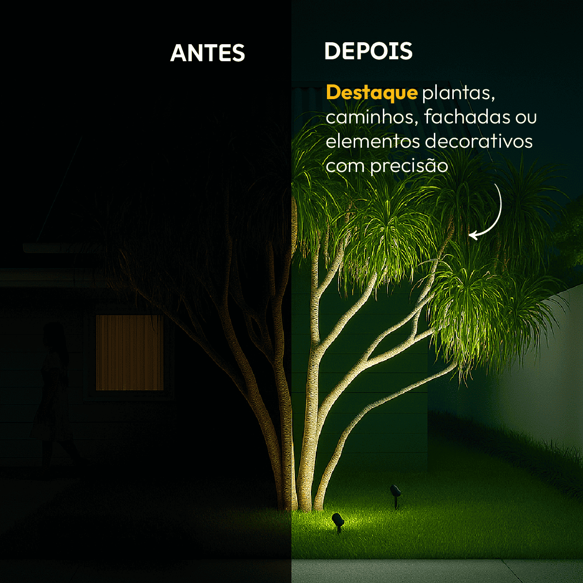 Luminaria Led Jardim Espeto 7W Verde a Prova D'Água Alut By Avant - NEO Avant