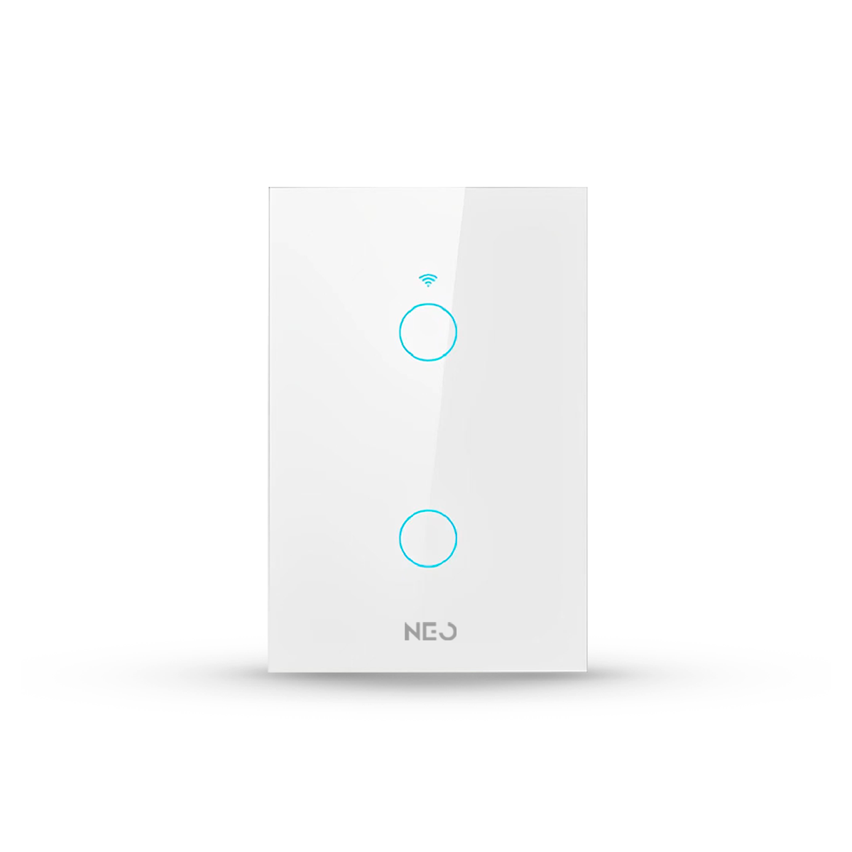 Interruptor Inteligente Wifi 2 Botões 4x2 Bivolt Branco Neo