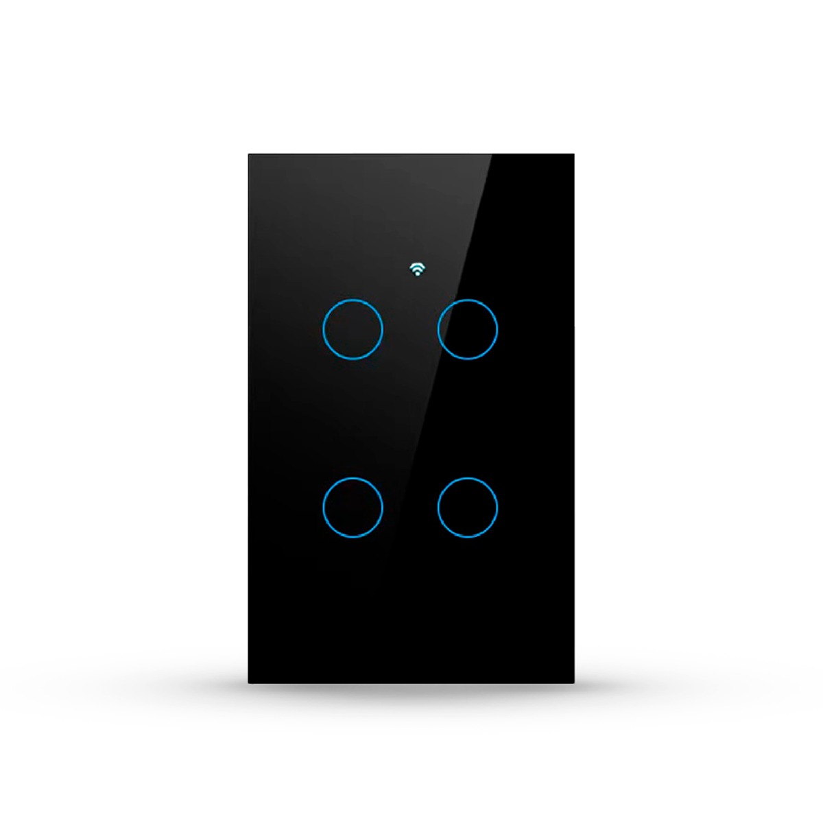Interruptor Inteligente Smart Wi-Fi 1 Botão 4x2 Bivolt Preto Neo Avant