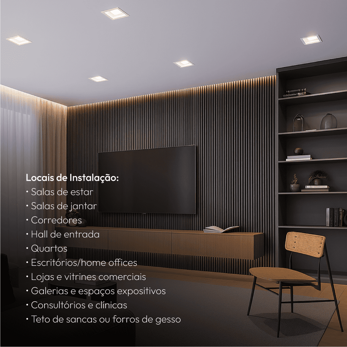 Spot Led Recuado Embutir E27 Par20 Quadrado Branco Policarbonato Alut - NEO Avant