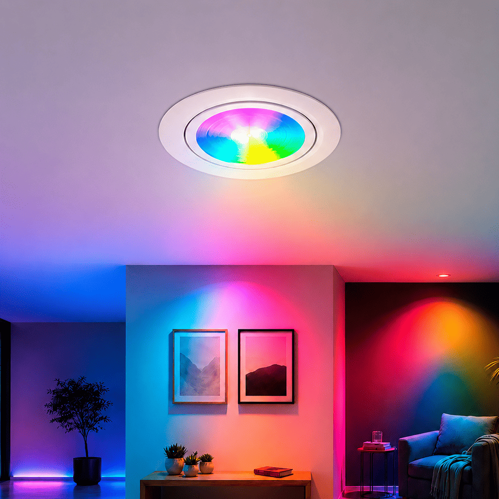 Spot Led Inteligente Wifi Embutir 5w RGB Bivolt Redondo Branco Neo - NEO Avant