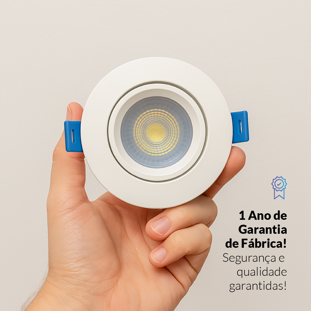 Spot Led Inteligente Wifi Embutir 5w RGB Bivolt Redondo Branco Neo