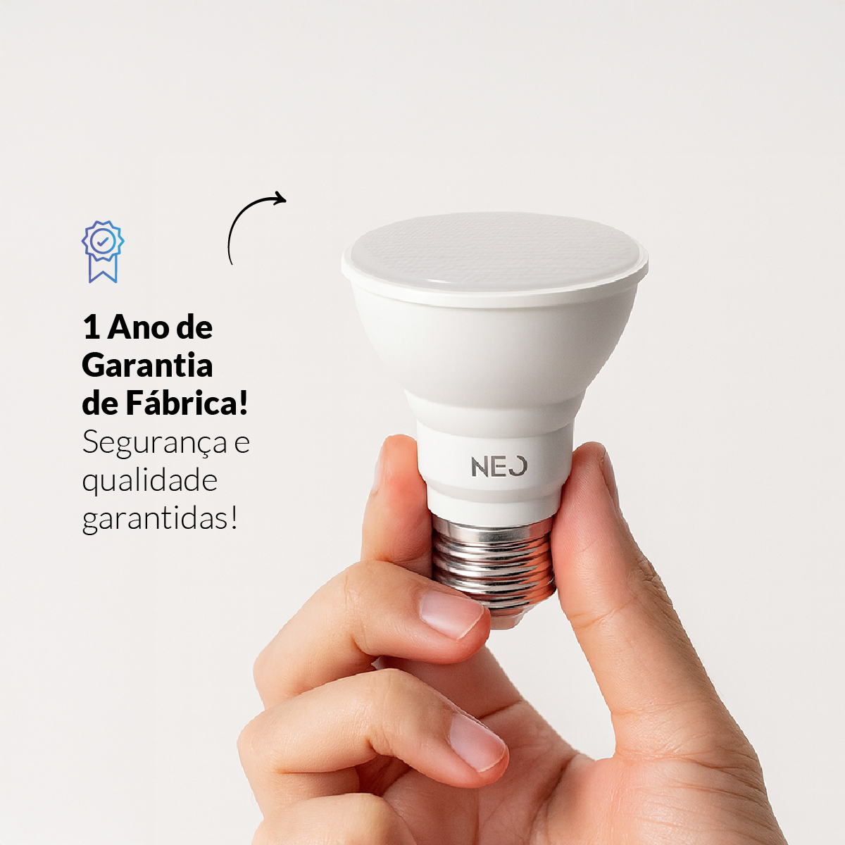 Lâmpada Led Par20 Inteligente Wifi 2.4 GHz 7w 2700K/6500K RGB E27 Branco Neo Avant