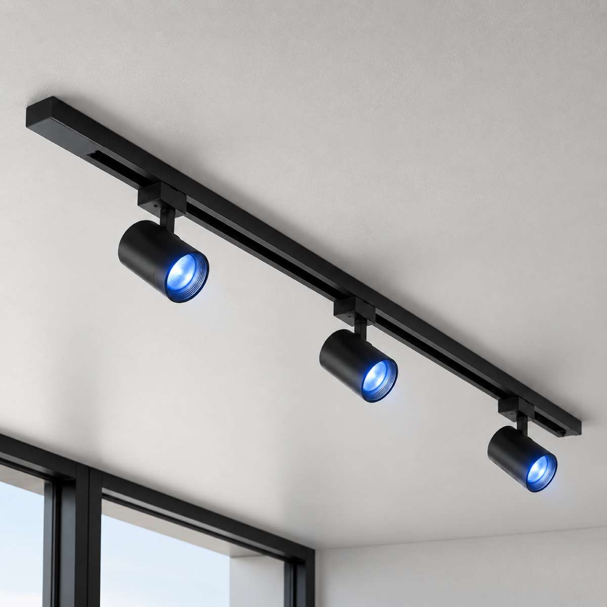 Kit 3 Spot Led Trilho Inteligente 1 Metro 36w RGB 110v/220v Preto Neo - NEO Avant