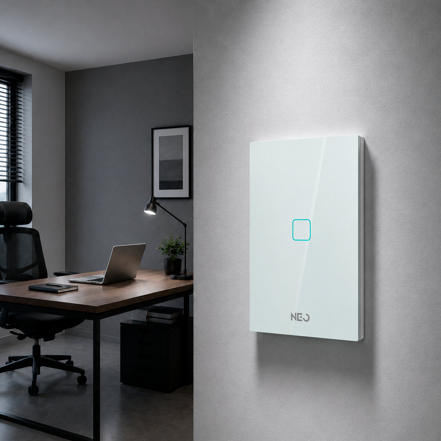 Interruptor Inteligente Zigbee 1 Botão 4x2 Bivolt Branco Neo