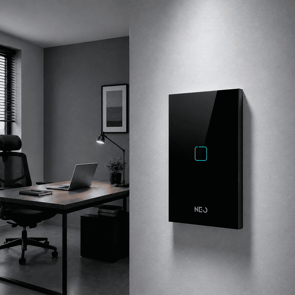 Interruptor Inteligente Zigbee 1 Botão 4x2 Bivolt Preto Neo - NEO Avant