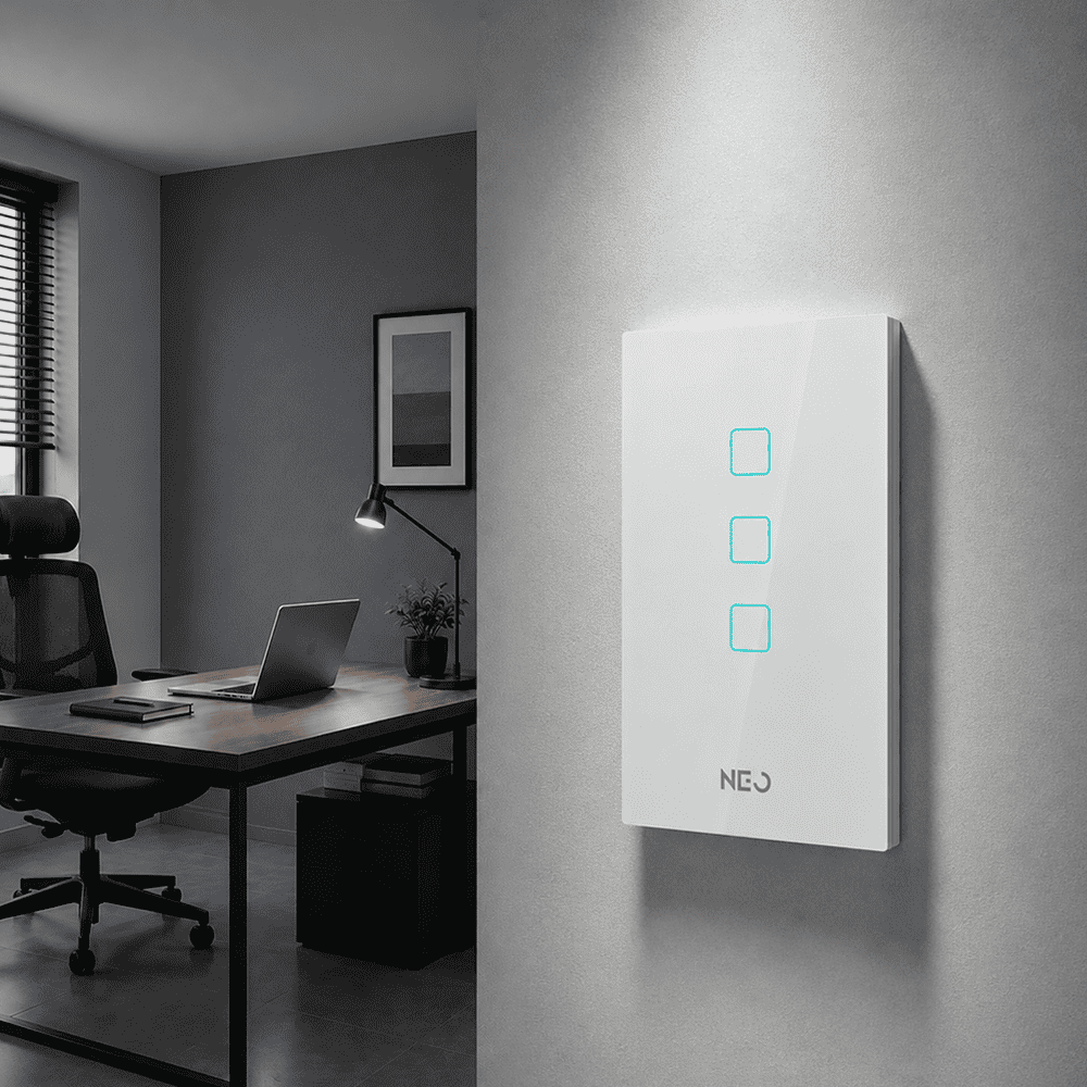 Interruptor Inteligente Zigbee 3 Botões 4x2 Bivolt Branco Neo - NEO Avant