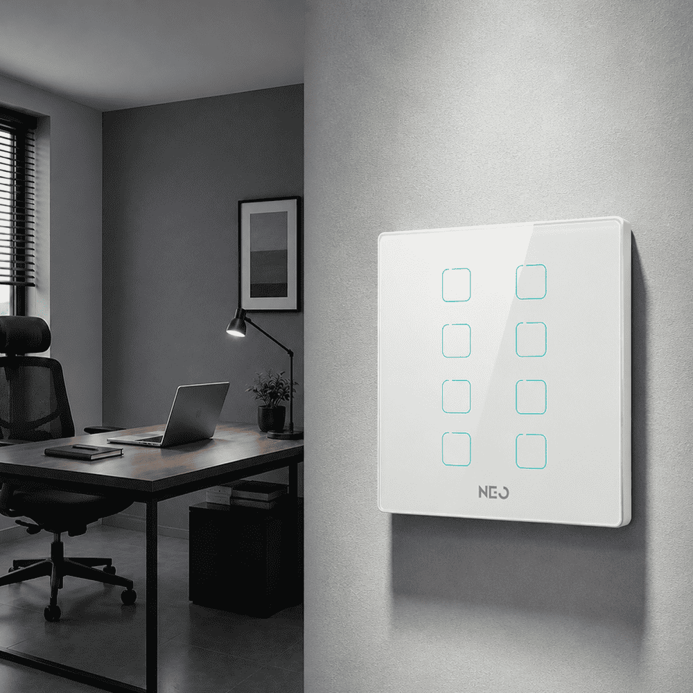 Interruptor Inteligente Zigbee 8 Botões 4x4 Bivolt Branco Neo - NEO Avant