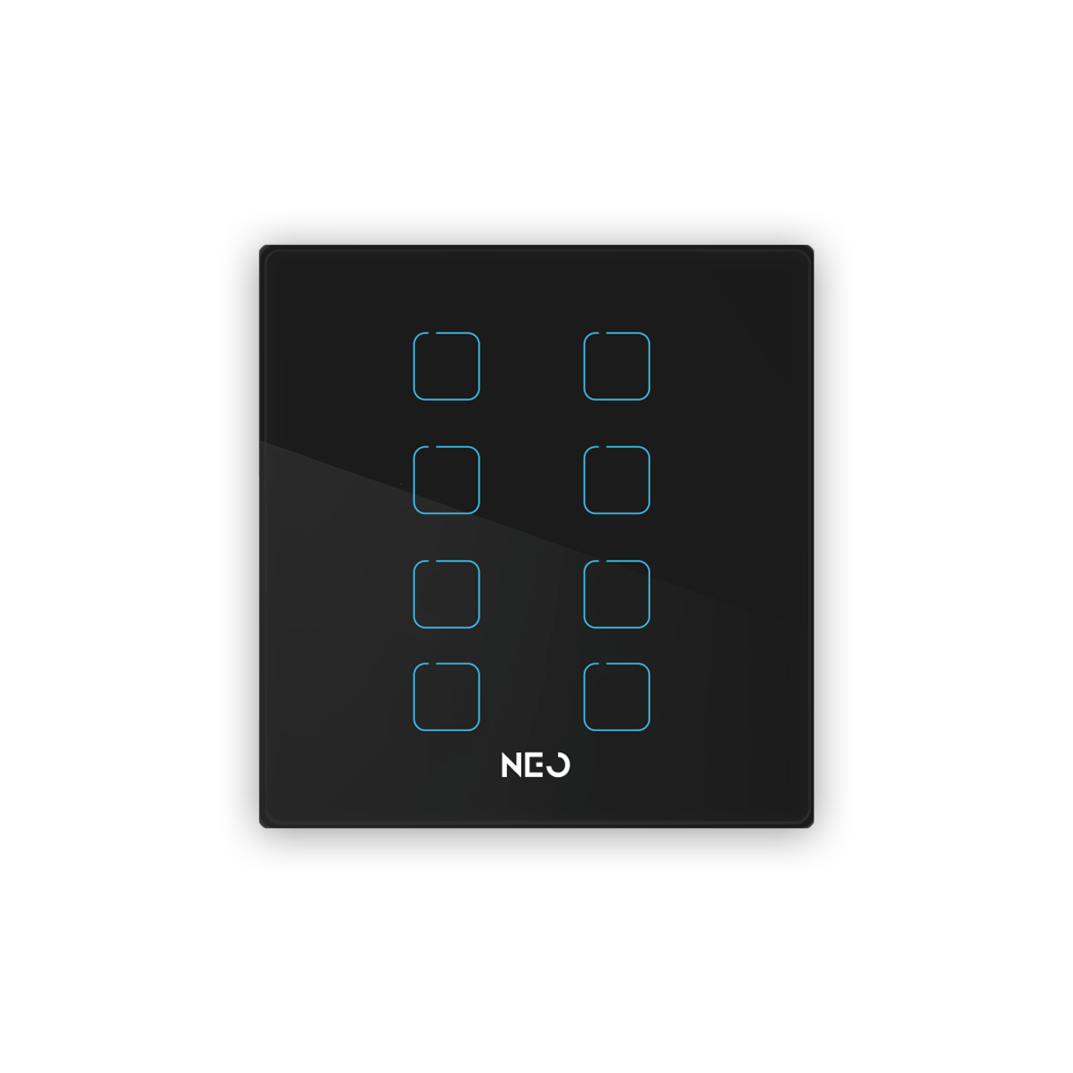 Interruptor Inteligente Zigbee 8 Botões 4x4 Bivolt Preto Neo