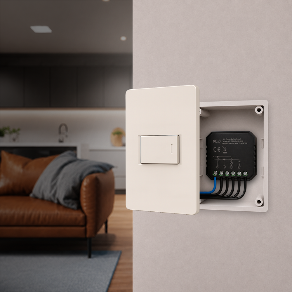 Módulo Relé 1 Interruptor Inteligente Zigbee 1X10A Bivolt Neo