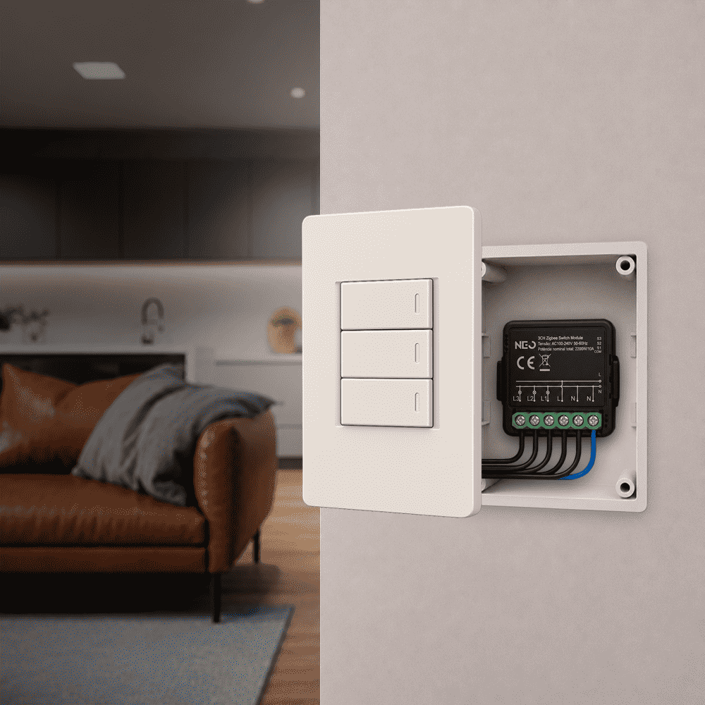 Mini Módulo Relé Interruptor Inteligente Zigbee 3 Canais 3A Neo - NEO Avant