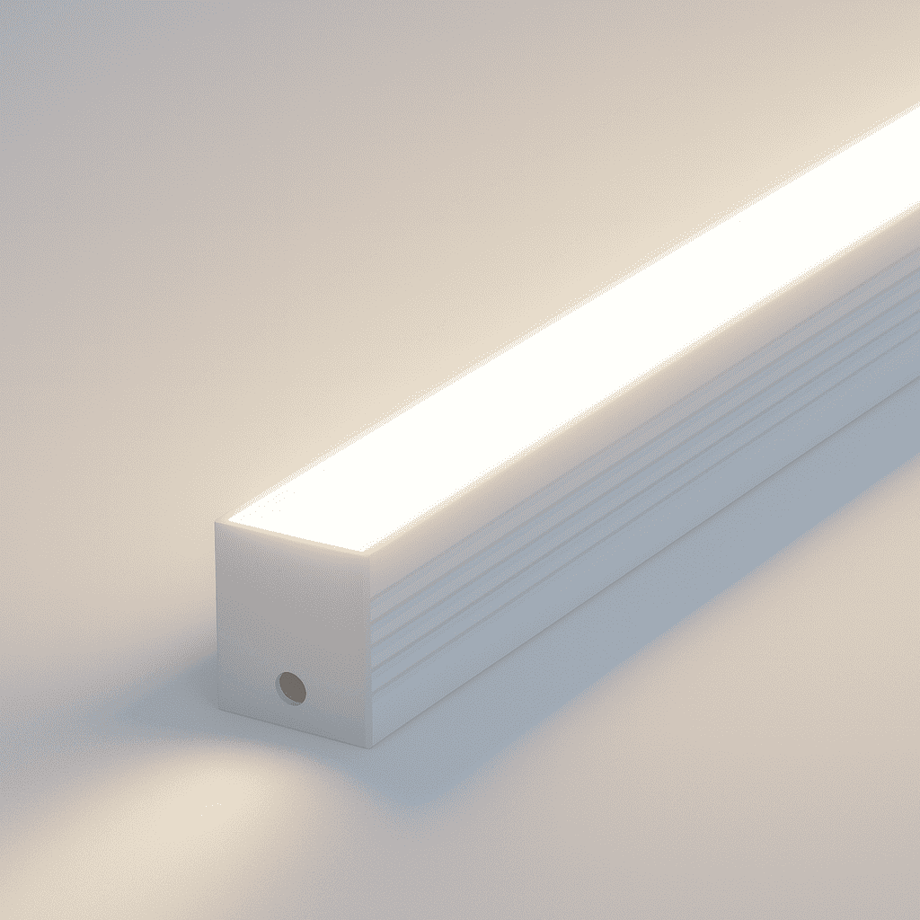Perfil Led Barra 2m Slat 35x35mm Sobrepor Branco Alut - NEO Avant
