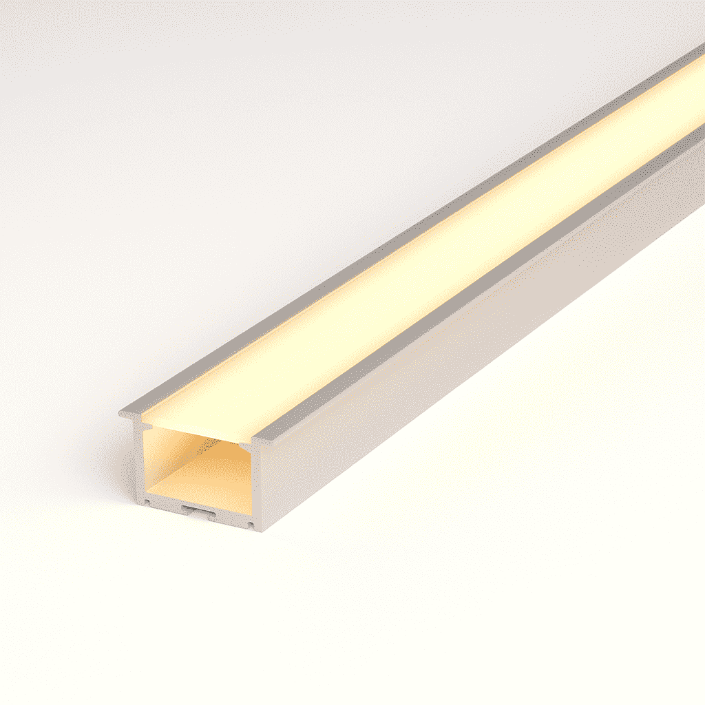 Perfil Led Barra 2m Inside 24x15mm Embutir Branco Alut - NEO Avant