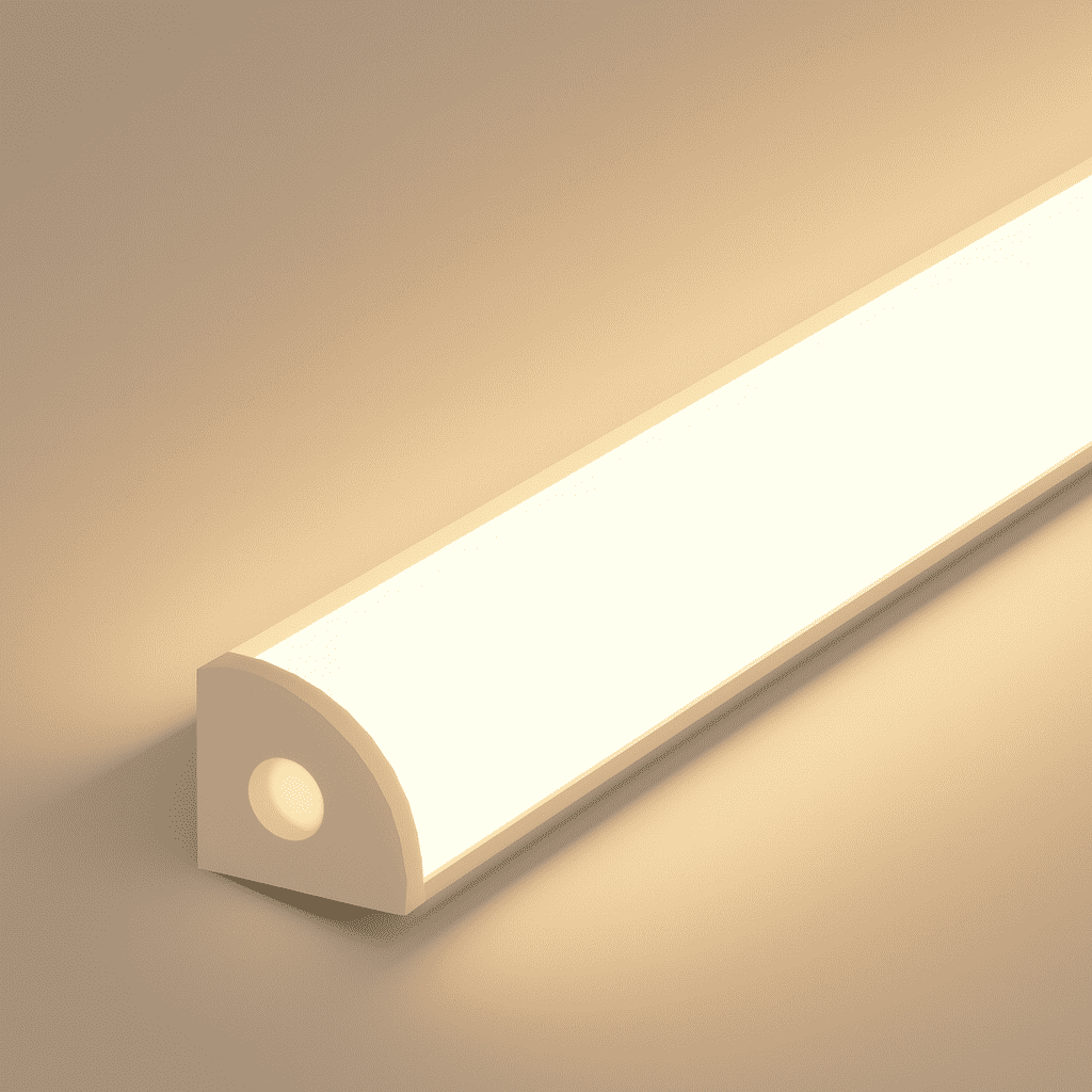 Perfil Led Barra 2m One Side Canto 18x13mm Sobrepor Branco Alut