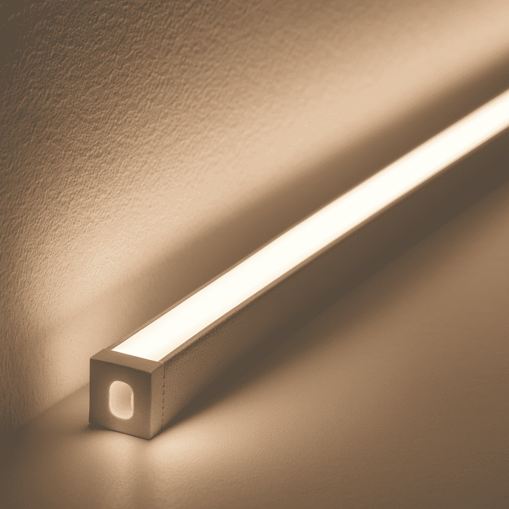 Perfil Led Barra 2m Minimal 08x09mm Sobrepor Branco Alut